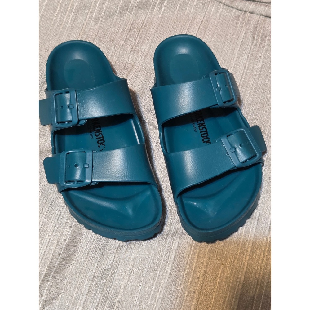 Birkenstock Arizona EVA Teal Blue Sandals Womens 37 L6 M4 Waterproof Slides